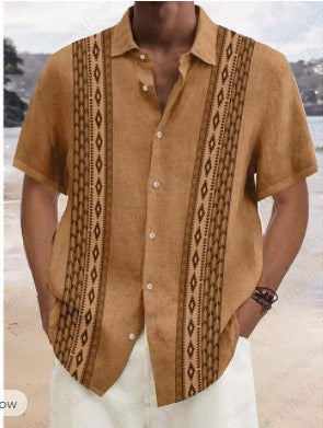 Mens Shirt Casual Print Hawaiian Shirts Men Women Fashion Beach Shirt Turn Down Collar Button Blouse Street Social Camisas Male