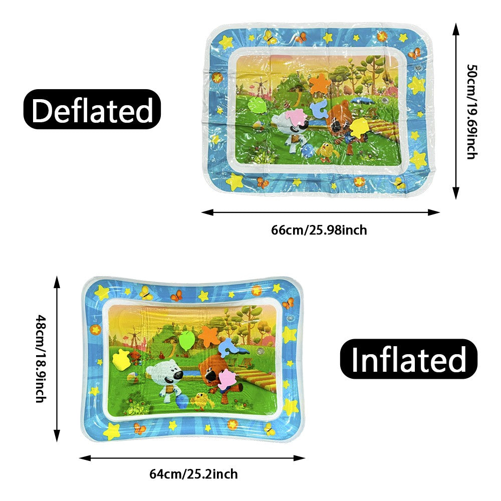 Baby Water Play Mat Inflatable Cushion PVC Infant Tummy Time Toddler Water Pad For Kids Early Education Developing Activity Toys