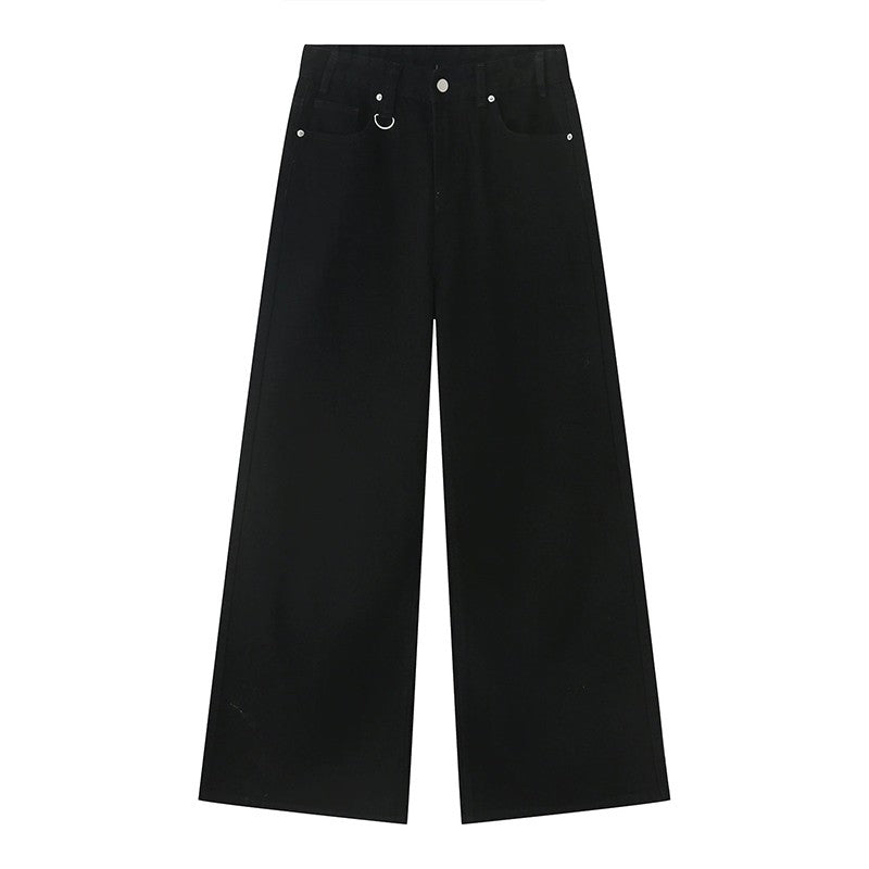 IEFB Vintage Men's Baggy Denim Trousers 2023 New Streetwear Wide Leg  Loose Denim Pants Fashion Distressed Straight Pants 9C1519