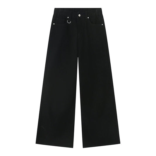 IEFB Vintage Men's Baggy Denim Trousers 2023 New Streetwear Wide Leg  Loose Denim Pants Fashion Distressed Straight Pants 9C1519