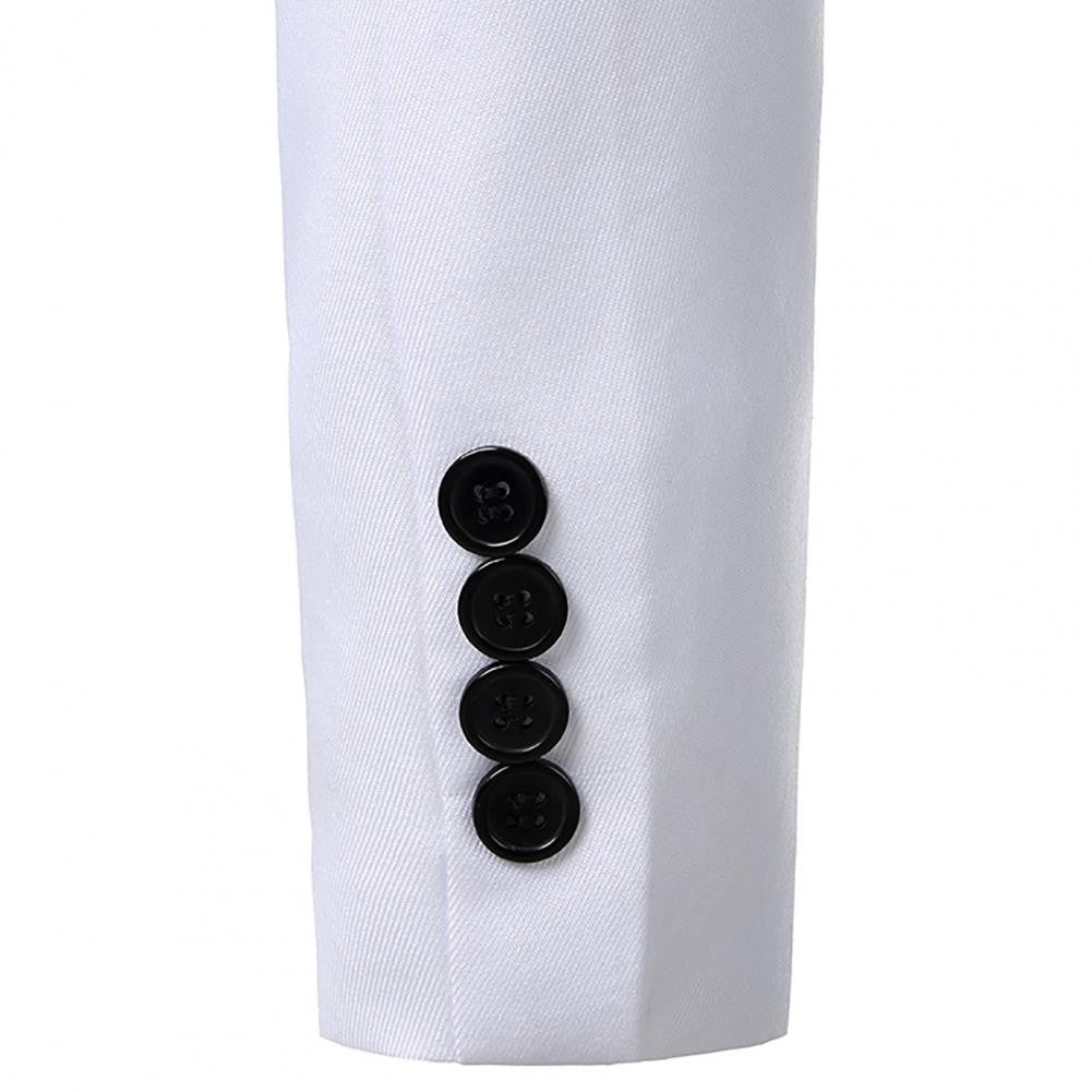 Men Formal Loose Contrast Color Suit Coat Classic Men Suit Coat