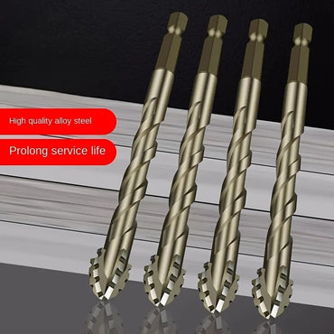 Upgraded four-edged sawtooth drill bit for tile drilling and concrete special electric drill ultra-high hardness drill bit