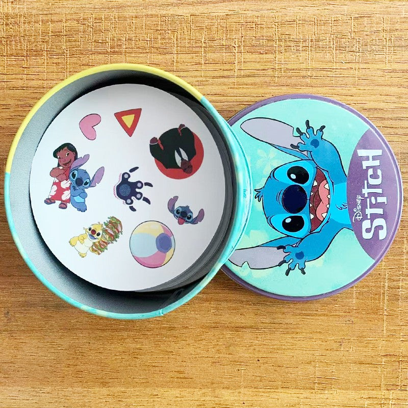 Jogos de Tabuleiro Disney 100 ANOS de MAGIA PIXAR Stitch Caixa de Ferro Brinquedos Família Engraçado Férias Acampamento Esporte Amigo Presente de Natal