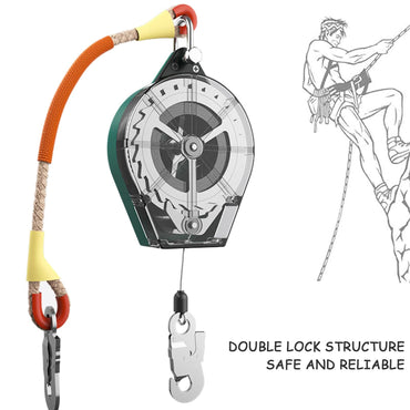 Self Retracting Lifeline 661lbs Fall Arrester Fall Protection Retractable Lanyard Safety Device for Connect The Safety Harness