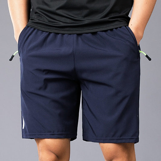 New Fashion Sports Shorts Men Breathable Quick Dry Men's Short Pants Men Breathable Elastic Waist Shorts Male Bottom Black XXXL