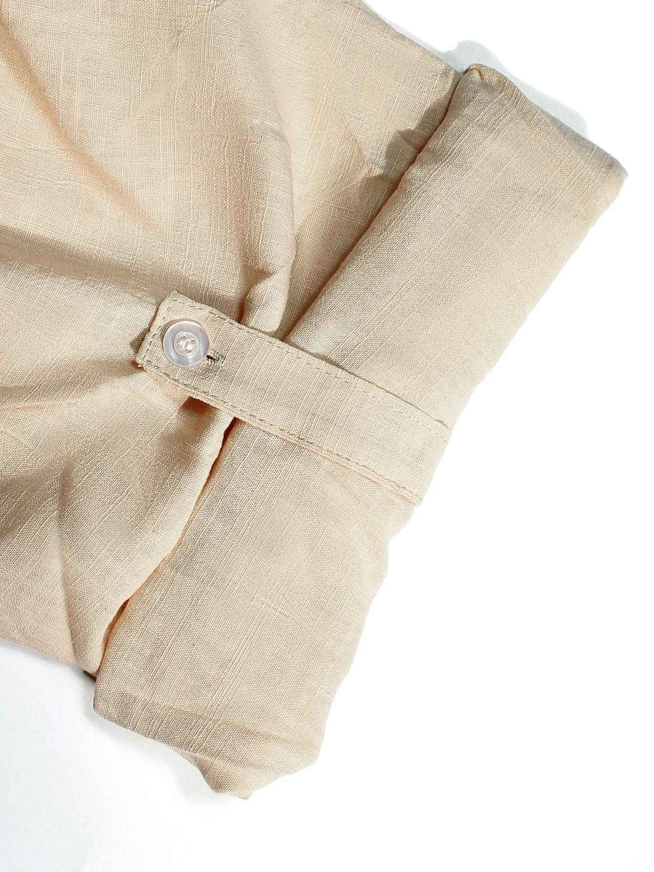 Knight Style Men's Ancient Viking Linen Shirt Medieval Cosplay Costume Men Long Sleeved Embroidery Retro T-shirt