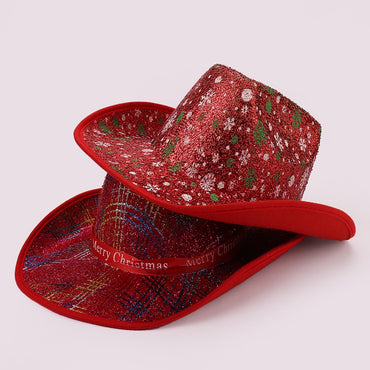 Winter Fashion Christmas Ribbon Decorated Simple Denim Hat Elegant Halloween Matching Trendy New Arrival