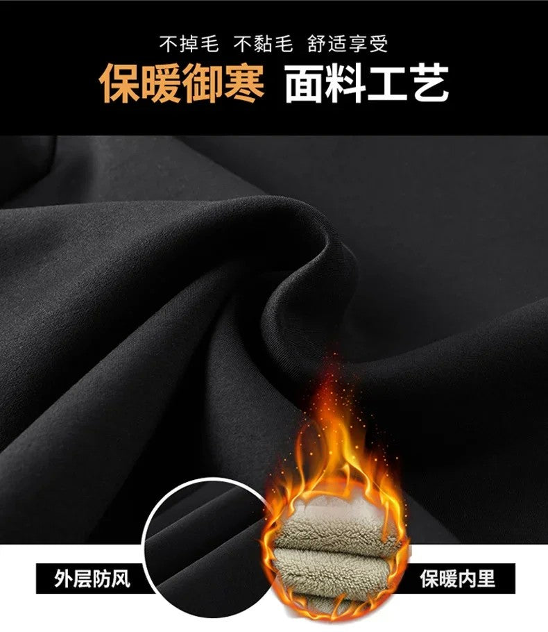 Lamb Cashmere Tracksuit Set Winter Men Sportsuit Gym Sportswear New Thermal Hoodies Fleece Tracksuit Windproof Sport Suit Men