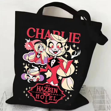 Popular Hazbin Hotel Vox Canvas Bag Shopping Tote Bag Shopper Bag for Fans Gift Latest Model Fashion Bag Derpy Merch Canvas Bag