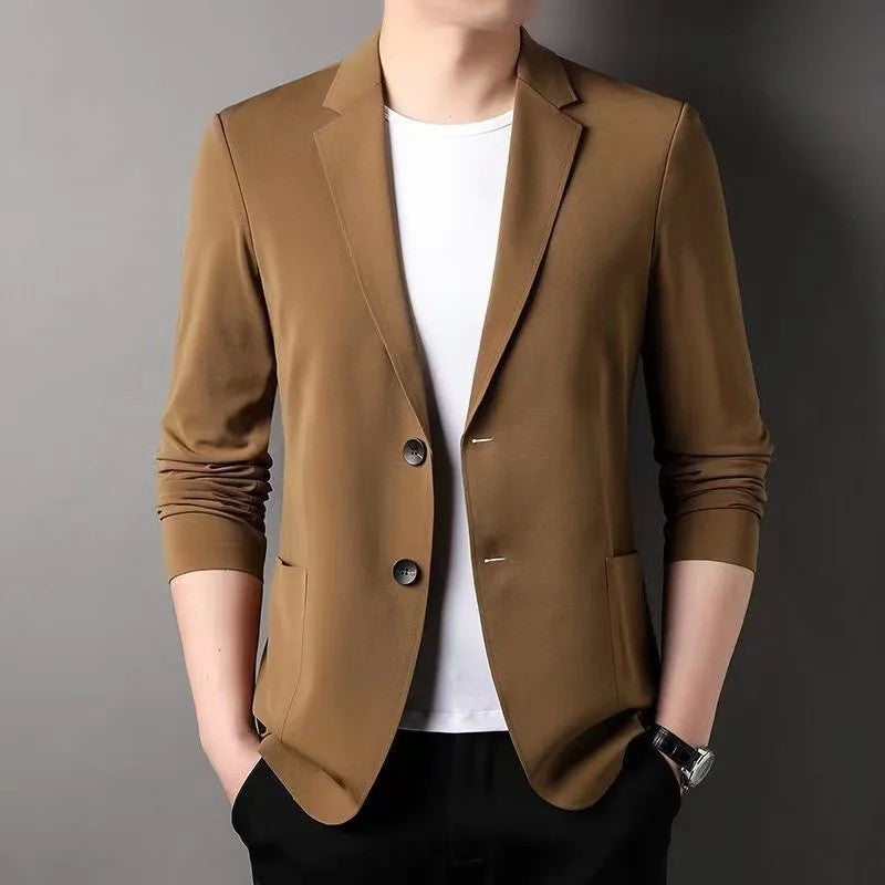 New Summer Men's Casual Thin Business Suit Jacket High-end Feel Anti-sun Lightweight Cross-border Trade