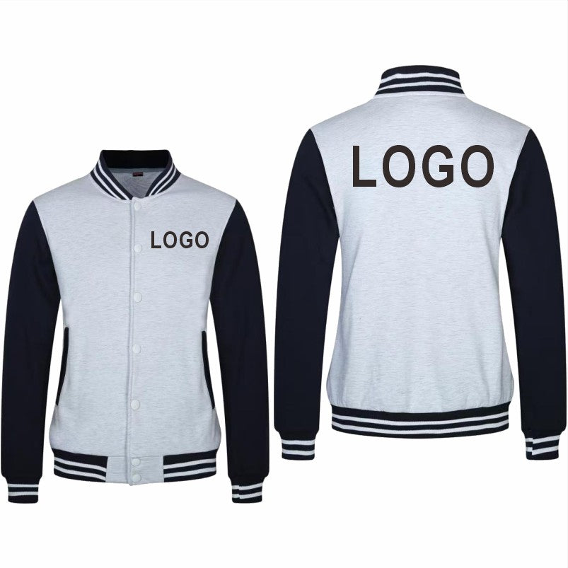 High Quality Baseball Uniforms Warm Jacket All-match Plus Velvet Jacket Custom Printing Embroidery LOGO Costume Varsity Jacket