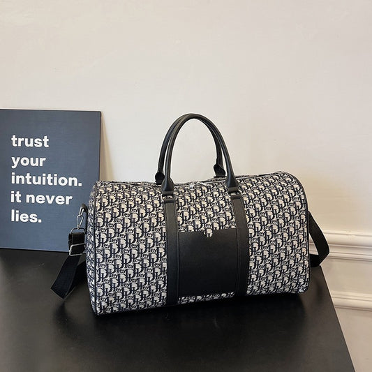 Women's Travel Totes Gym Bag Duffle Sports Fitness Business Casual Luggage Canvas Letter Handbag Outdoor Shoulder Weekend Bag