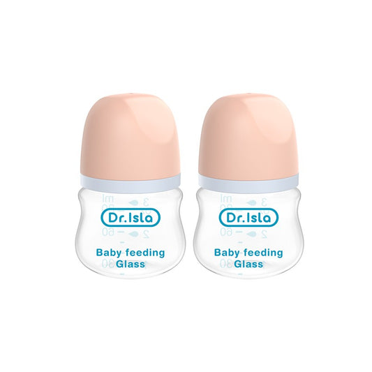 MAMIJOY 2PCS 90ML/160ML Baby Glass Bottle Newborn Bottles Anti-flatulence Milk Feeding Bottles Infant 0-3 Month BPA-Free GB01?02