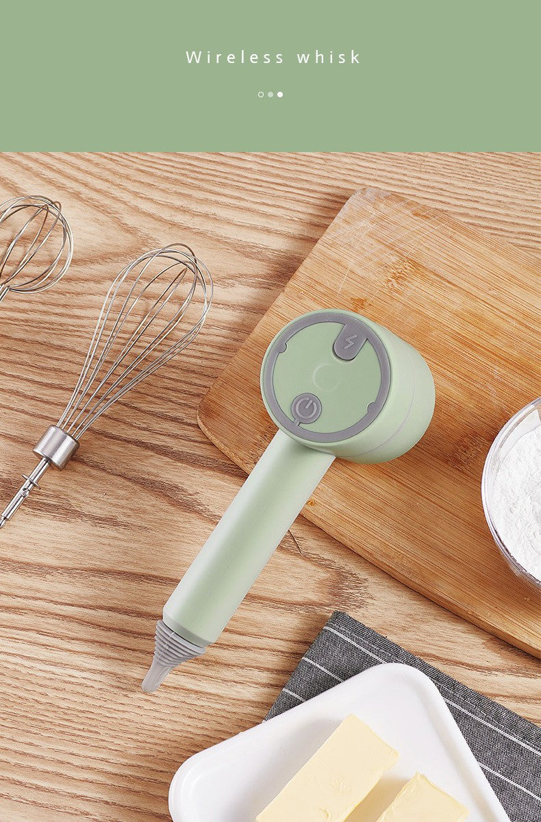 Mini Mixer Elétrico Portátil Sem Fio 3 Velocidades Liquidificador de Mão de Alta Potência Batedor de Massa Batedor de Ovos Ferramentas de Cozinha para Confeitaria