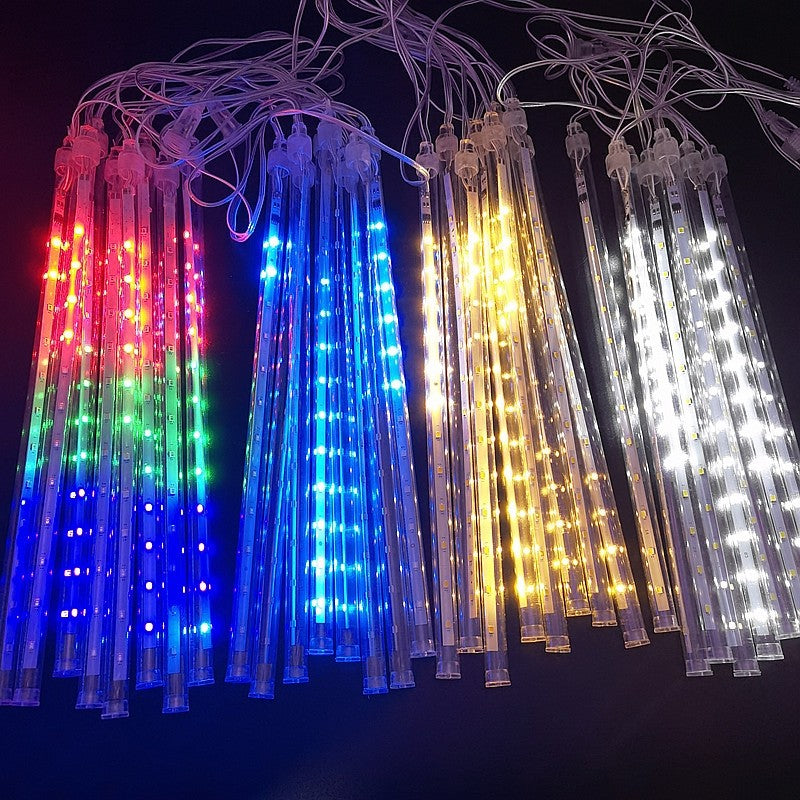 30/50CM LED Meteor Shower Rain Lights Waterproof Falling Raindrop Fairy String Light for Christmas Holiday Party Patio Decor