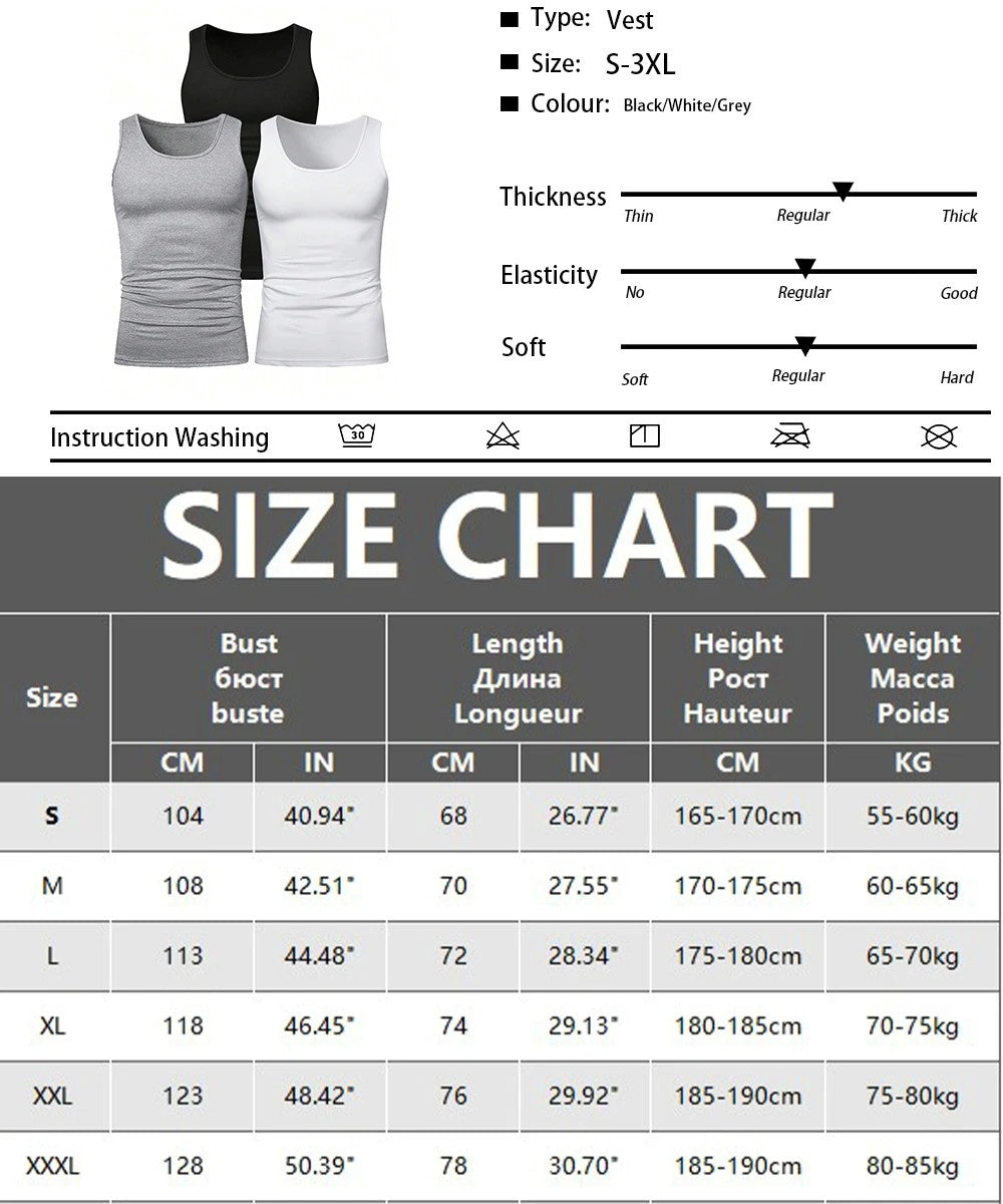 Men's Sport Slim Vest Summer Breathable Sleeveless Round Neck Gym Exercise Running Tank Top Male Sport Fitness Tees Undershirt