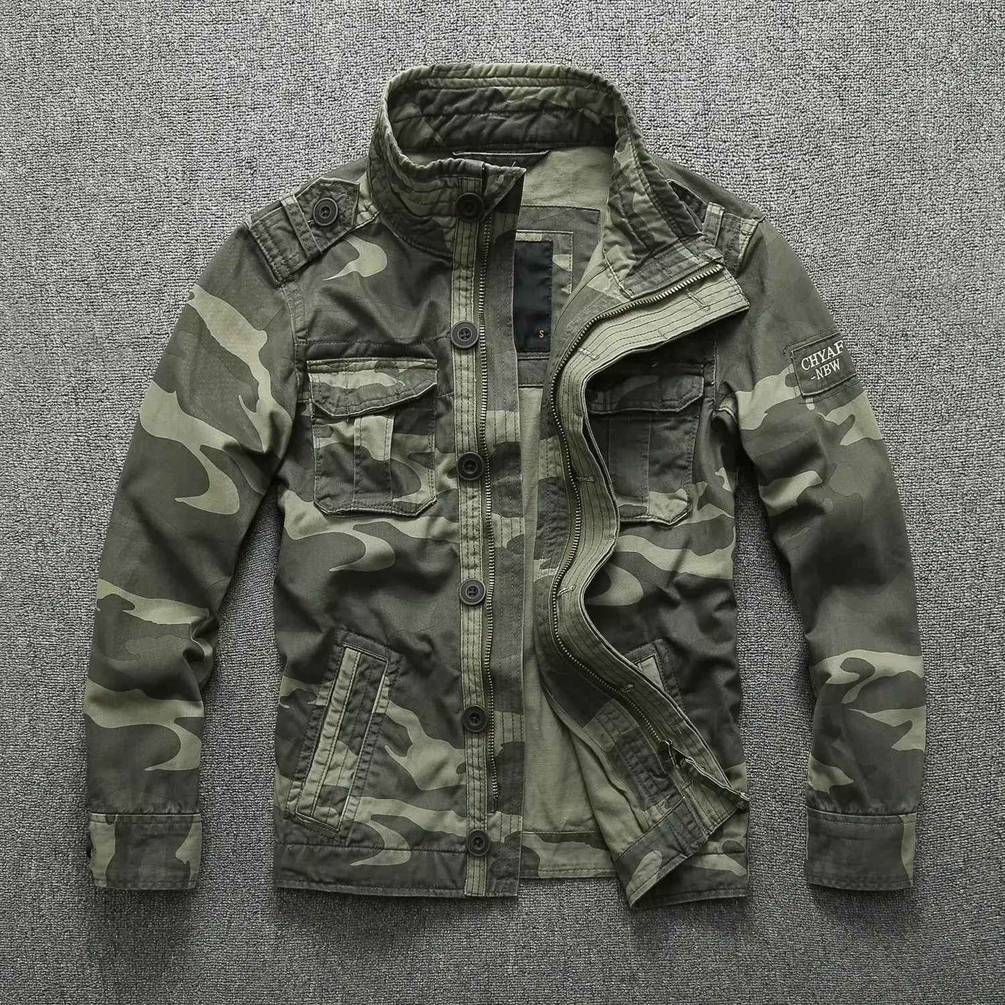 Men Jacket Men M65 Denim Retro Cargo Jacketes Outdoor Multi Pockets Camo Tops Field Casual Fashion Hiking Coats Uniform