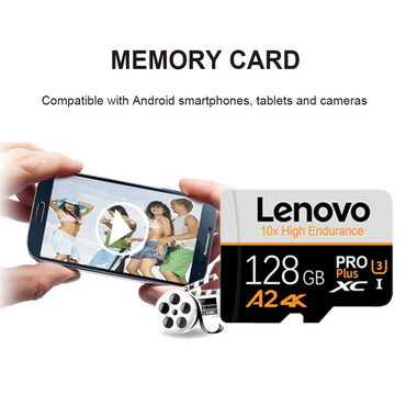 Lenovo SD Card 2TB High Speed C10 U3 SD Memory Card 1TB A2 4K Micro TF SD Card 128GB 256GB TF Card 512GB For Camera UAV Tablet