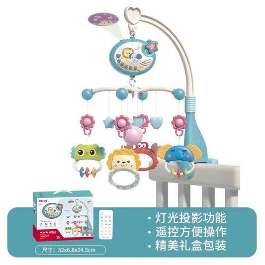 Musical Baby Crib Mobile with Lights Music Projection for Infants 0-6 Months Remote Control Crib Toys for Newborn Baby Mobile