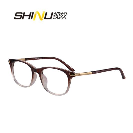 SHINU custom Women progressive multifocal reading glasses round eyeglasses minus sight glasses for women original tr90 glasses