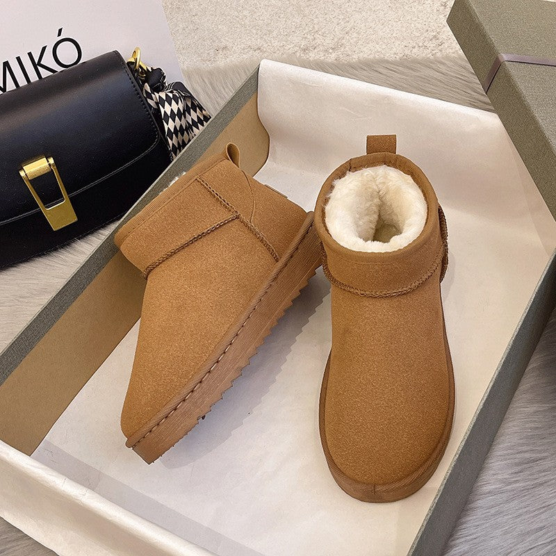 New 2024 Women Winter Ultra Mini Boot Designer Australian Platform Boots for Leather Warm Ankle Fur Booties Luxury Boots