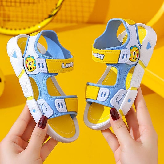 Kids Cartoon Sandals Baby Shoes Boy Soft Sole Rubber Non-slip Girls Sandals Toddler Children's Shoes Summer 2-10 Years
