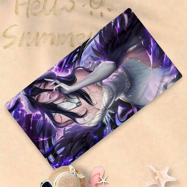 Gamer Albedo Anime Sexy Girls Anime Beach Swimming Towel Soft Absorbent Washcloth Children's Gifts For Kids Travel Camping Gym