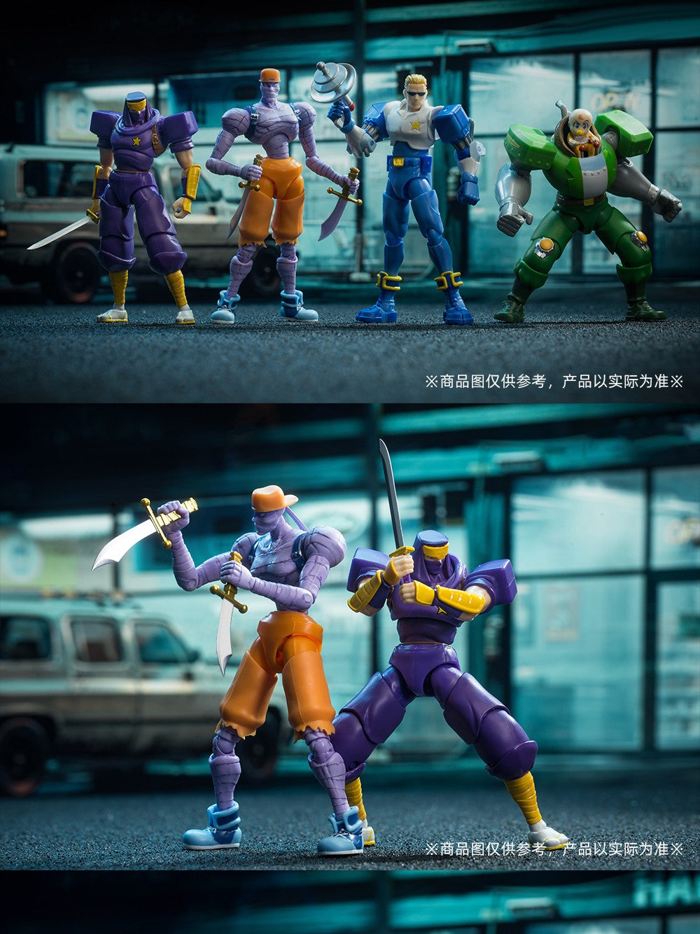 52TOYS Action Figure CAPCOM Captain Commando, 1PC Decoração de Mesa Colecionável, Presente Criativo para Aniversário, 3.75inch/10cm