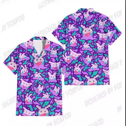 New Men's Hawaii Yellow Shirts Creative Chinese Landscape Painting Short Sleeve Aloha Shirts Cuban Style Summer Plus Size