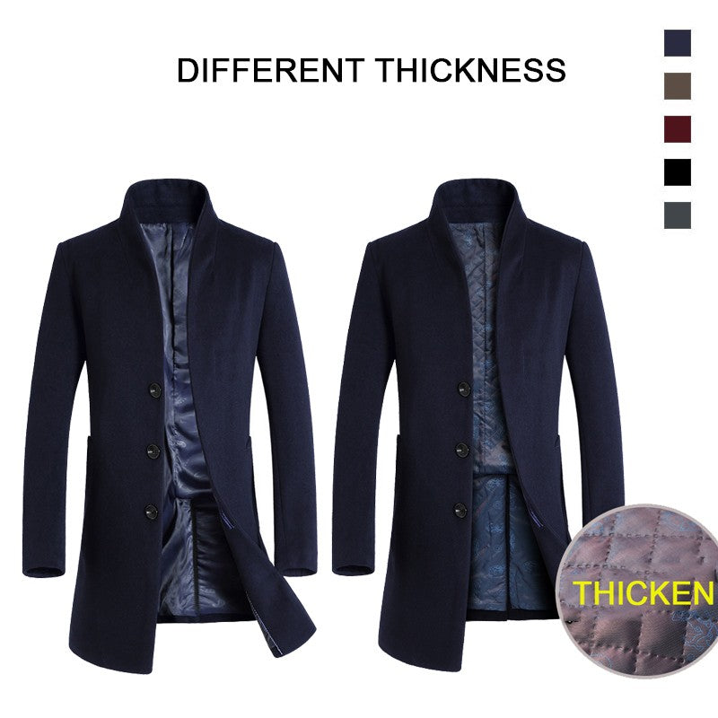 Oversized Men's Wool Overcoat 5XL High Quality Business Casual Winter Jacket Coat Men Clothing Woolen Coats A2F6009