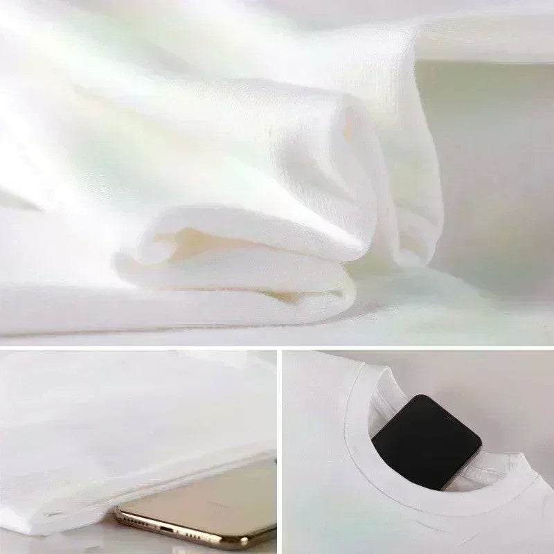 2025 New Fashion Brand TEVEO Cotton Classic Short-sleeved Round Neck T-shirt Loose Casual Fashion Top Couple T-shirt Summer