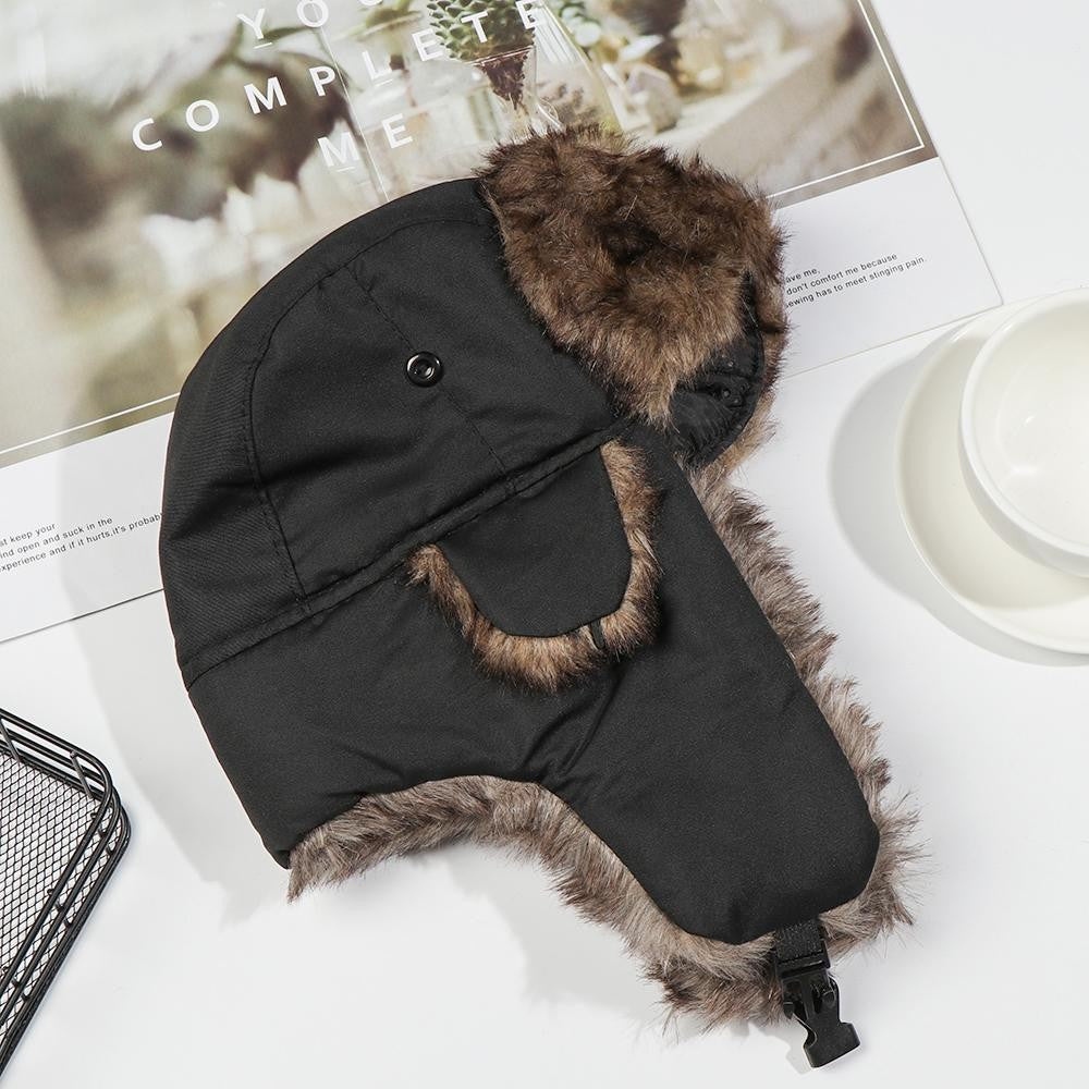 Men Women Fur Earflap Winter Cap Russian Ushanka Winter Hats Ski Hat Winter Warm Hat