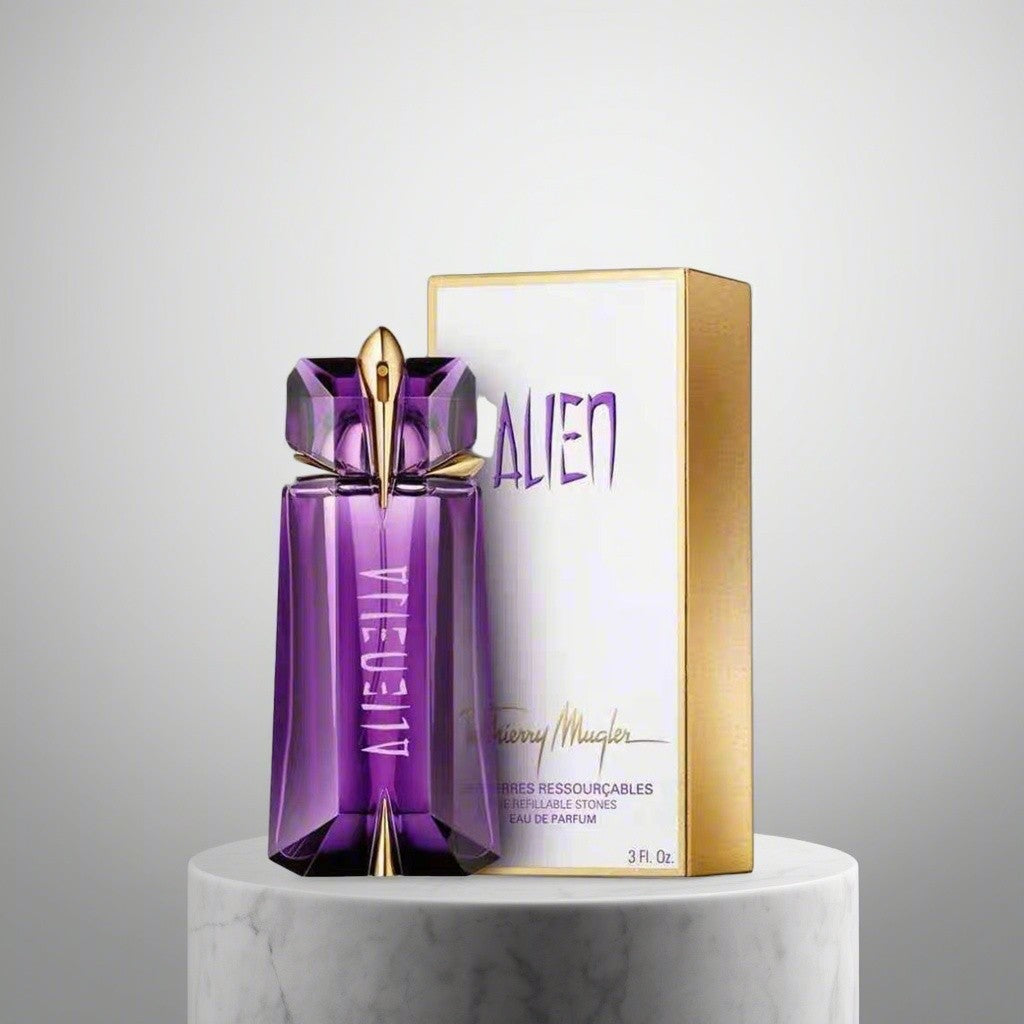 Mugler Alien Eau De Parfum Feminino Floral Amadeirado com Jasmim Madeira Âmbar Fragrância de Longa Duração