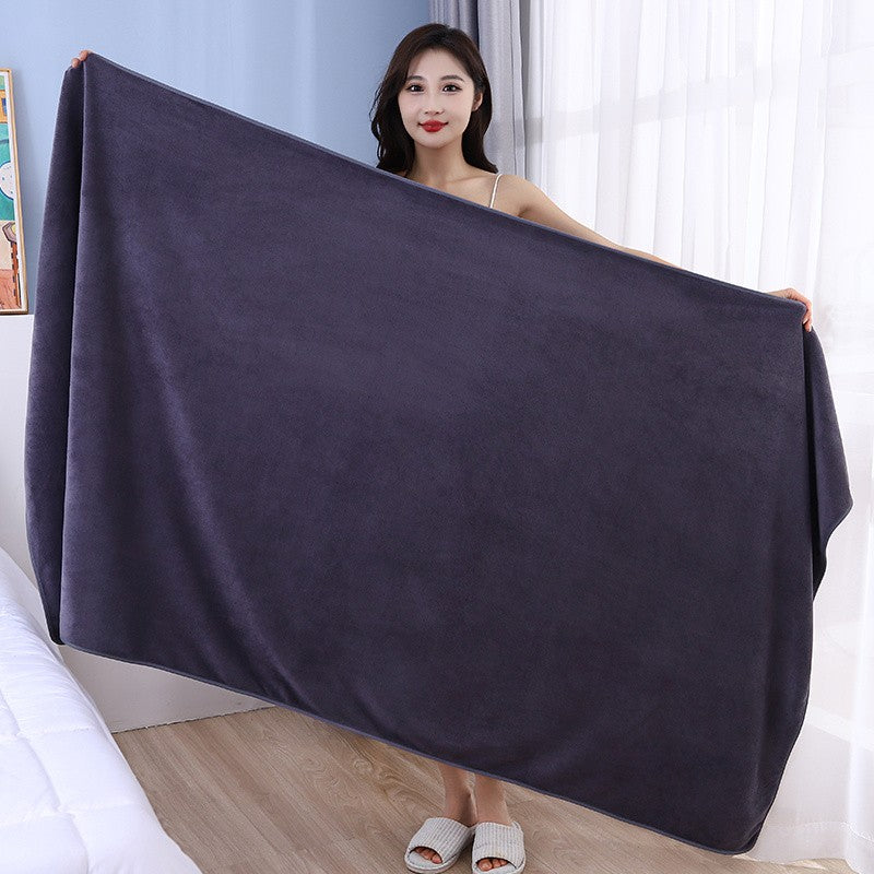 Nova toalha de banho de fibra ultrafina ultra-absorvente, macia e de secagem rápida, toalha de banho oversized, toalha de banho para esportes e praia