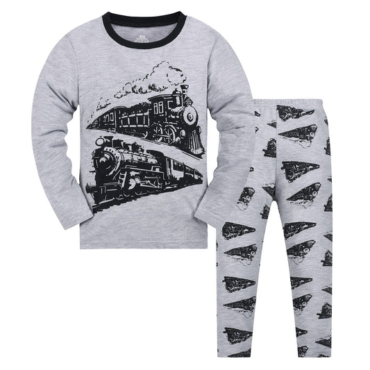 Boys Pajamas Winter Long Sleeve Children Set Little Kids Pjs Sleepwear Size 2-9 year