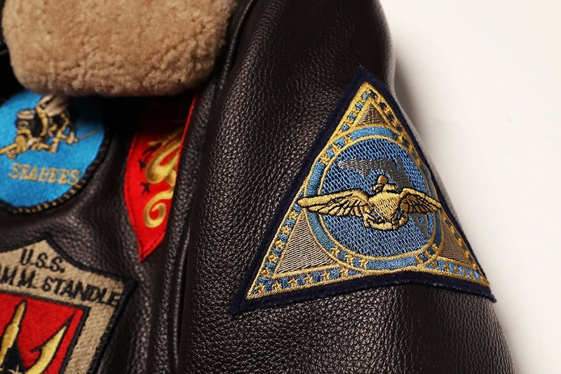 Military Clothing G1 Flight Jacket Thickening Quilted100% Cowhide Leather Jackets Men Coat Winter Overcoat M212 Dropshipping