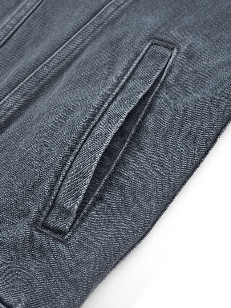SIMWOOD 2025 Autumn New Oversize Denim Jackets Men 12oz Washed Classical Denim Coats