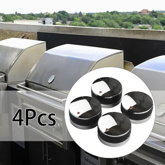 4pcs Grill Control Knob 58mm 50mm Outdoor BBQ Gas Stove Switch Knob Replacement Parts Barbecue Garden Tool Accessories Durable