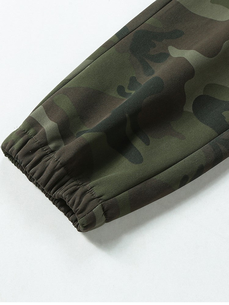 Men's Tactical Camouflage Overalls High-Quality Combat Pants Multi-Pocket Trousers Sports Training Casual Work Pants