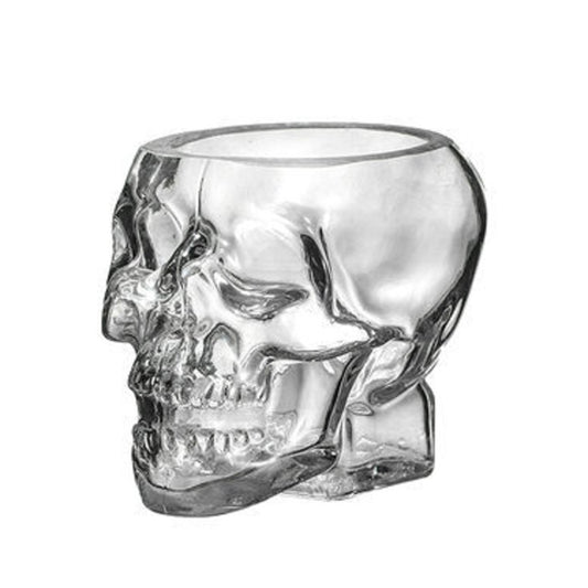 Caneca de Cerveja Rosto de Caveira 80/150/350 ML, Copos de Caveira, Copo para Coquetel, Copo de Vidro para Beber, Artigos de Vidro Engraçados para Entretenimento, Decoração de Halloween