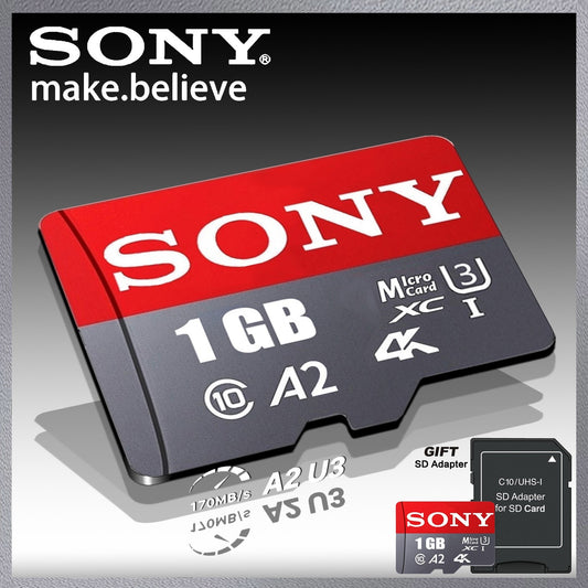 SONY SD Memory Card 1024GB 512GB Ultra Micro Mini SD Card 128GB 256GB 32GB 64GB U3 A2 TF Flash Cards for Xiaomi Phone Camera PC