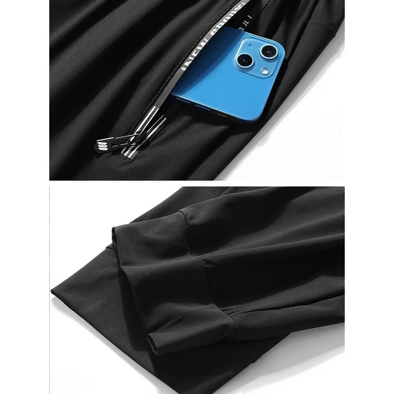 2-Pack Men's Sports Trousers High Stretch Men's Jogging Pants Quick-Drying Sweatpants Baggy Man Fishing Gym Sportswear Pants