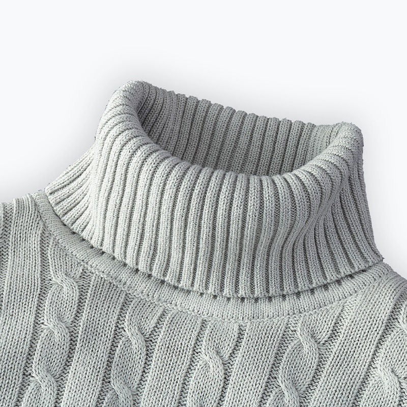 Winter Turtleneck Sweater New Men's Casual Rollneck Knitted Swatshirts Warm Men Jumper Wool Autum Sweaters