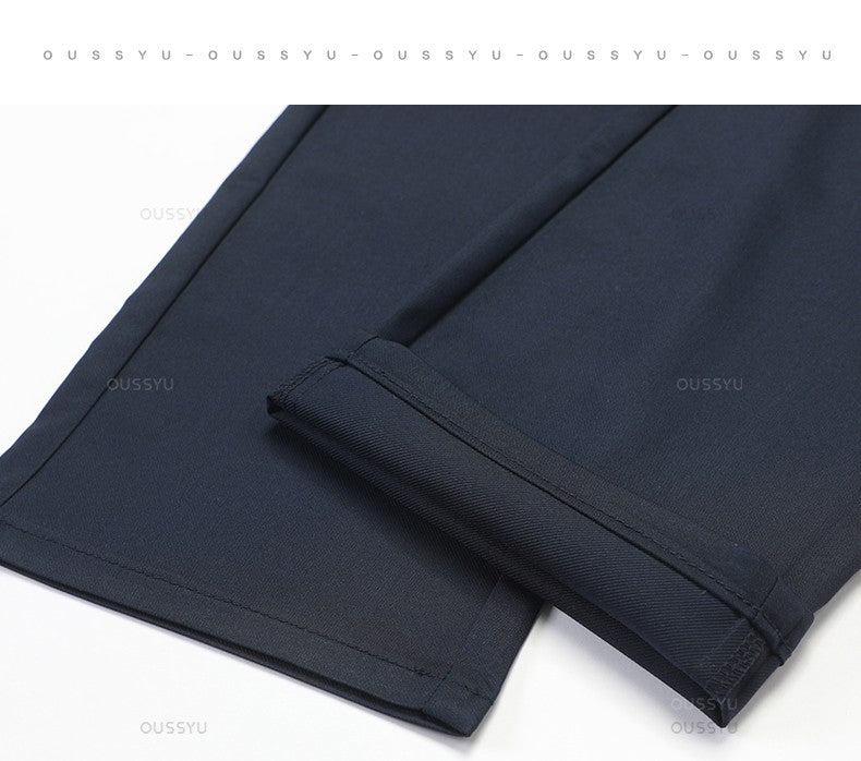 Spring Summer High Quality Luxury Straight Business Suit Pants Men Bamboo Fiber Designer Elegant Casual Long Formal Trouser Male