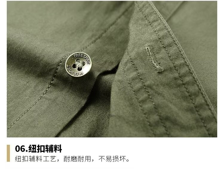 New Summer Men's Short Shirt Korean Casual Oversized Navy Blue Cargo Shirt Classic Retro Men Clothing Outdoor Sports Durable Top