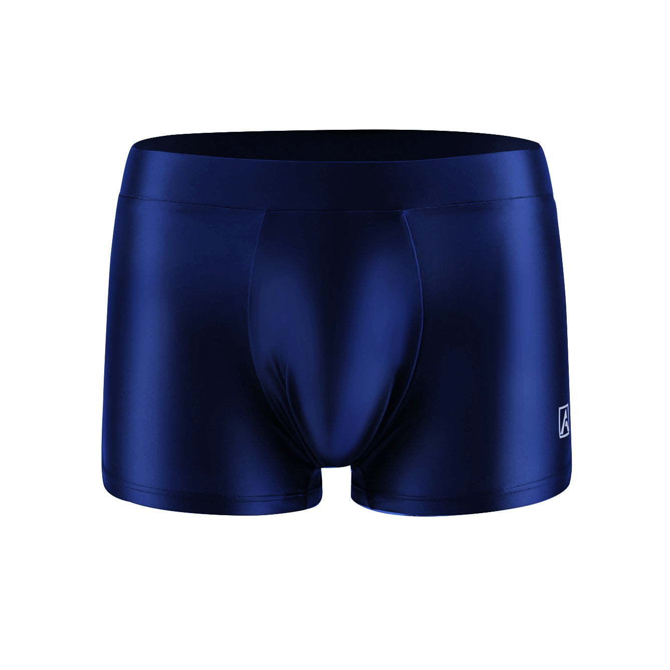 AMORESY Men's Satin Glossy Boxer Shorts Breathable High Elastic Sports Thin Soft Brief Swimming Fitness Solid Leggings Underwear