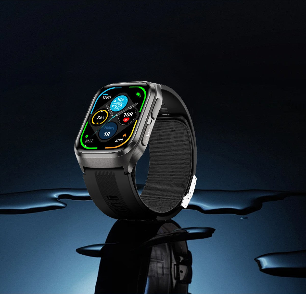 2025 Novo Smartwatch de Enfermagem de Grau Médico Air Bag para Homens, Gordura Sanguínea, ECG+PPG, Pressão Arterial, Transmissão, NFC, Chamada BT HD, Smartwatch de Saúde para Mulheres