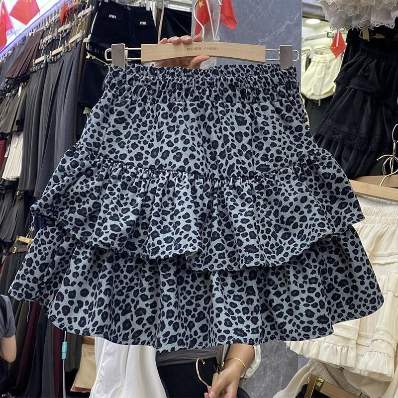 Mini Skirt Cute Sexy Balletcore Elastic High Waist Ball Gown Ruffle Patchwork Lo