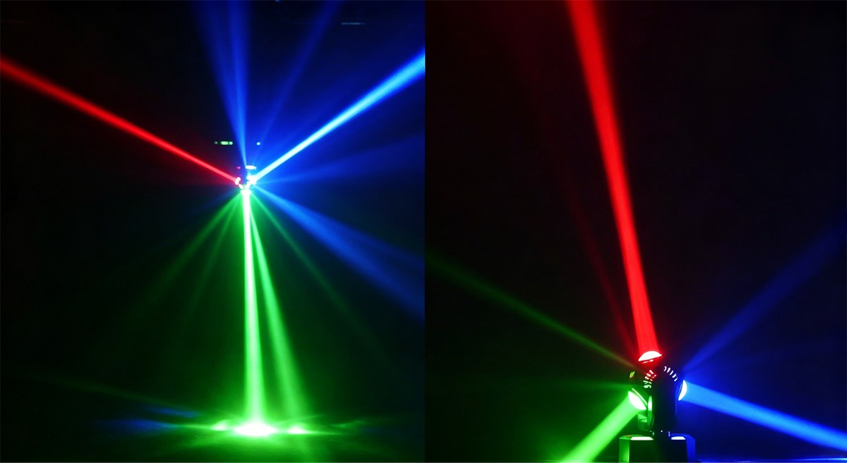Mini Moving Head Light DMX Sound Control Remote for Disco DJ Strong Beam Wedding Event Lighting Home Party Decoration