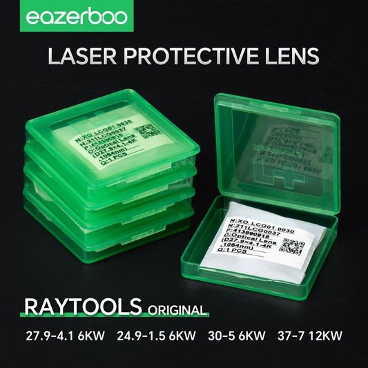 Original Raytools Lens 27.9x4.1 4kw 37x7 Laser Protective Windows 24.9x1.5 30x5 Fiber Laser Lense Raytools 211LCG0037 LCG0078E